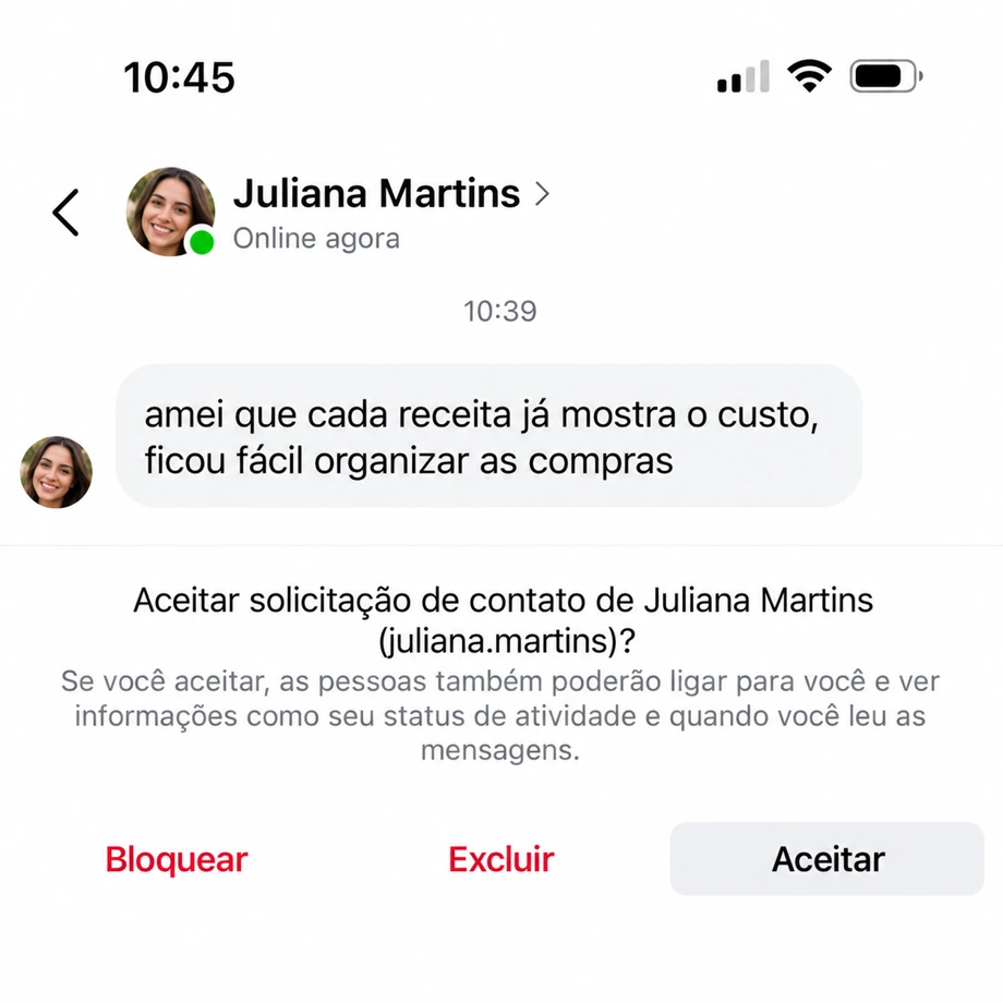 Depoimento de aluna 3 de 8