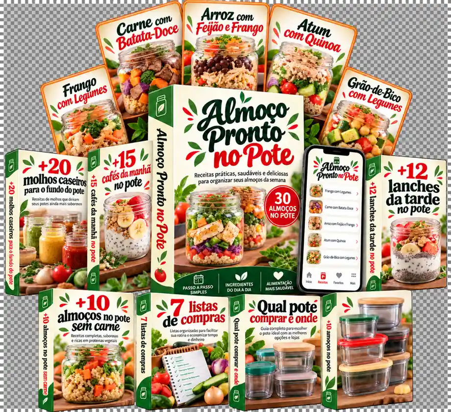 Plano completo: os 30 almoços no pote e os 6 bônus