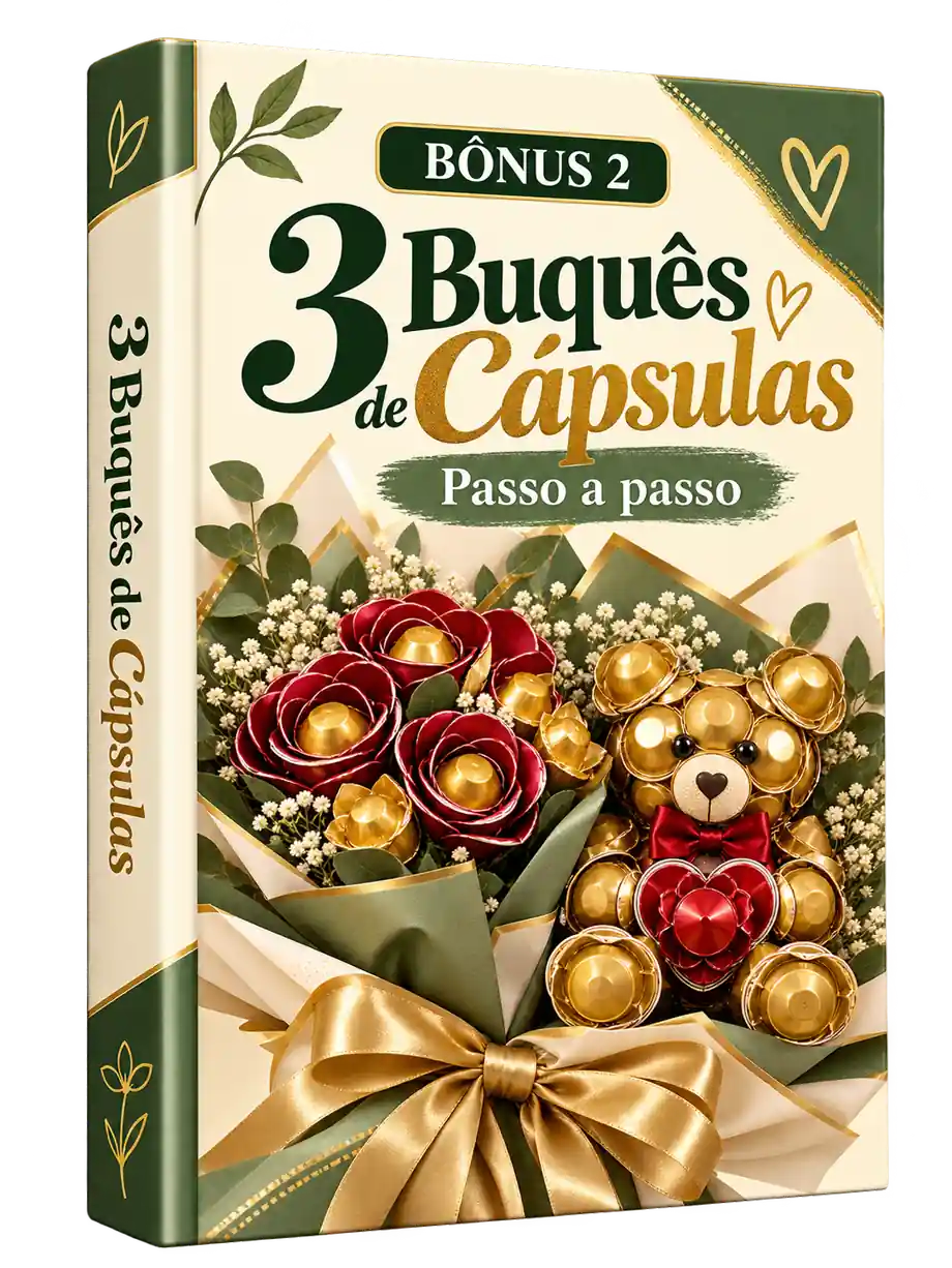 Bônus 2 — 3 Buquês de Cápsulas: venda mais caro com as mesmas cápsulas (com passo a passo)