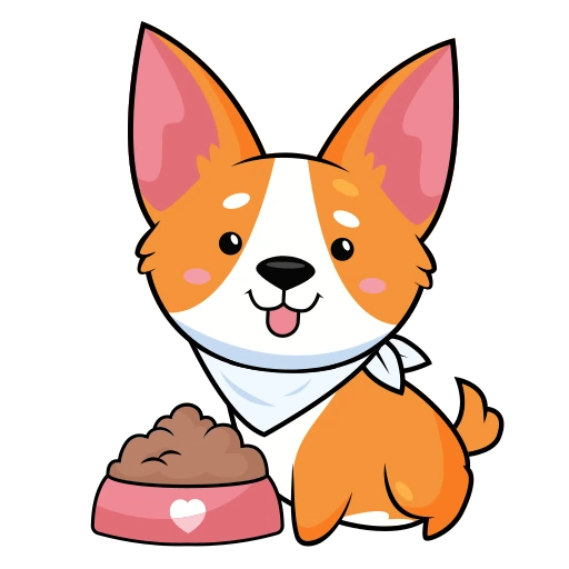 Ícone: cachorro comendo