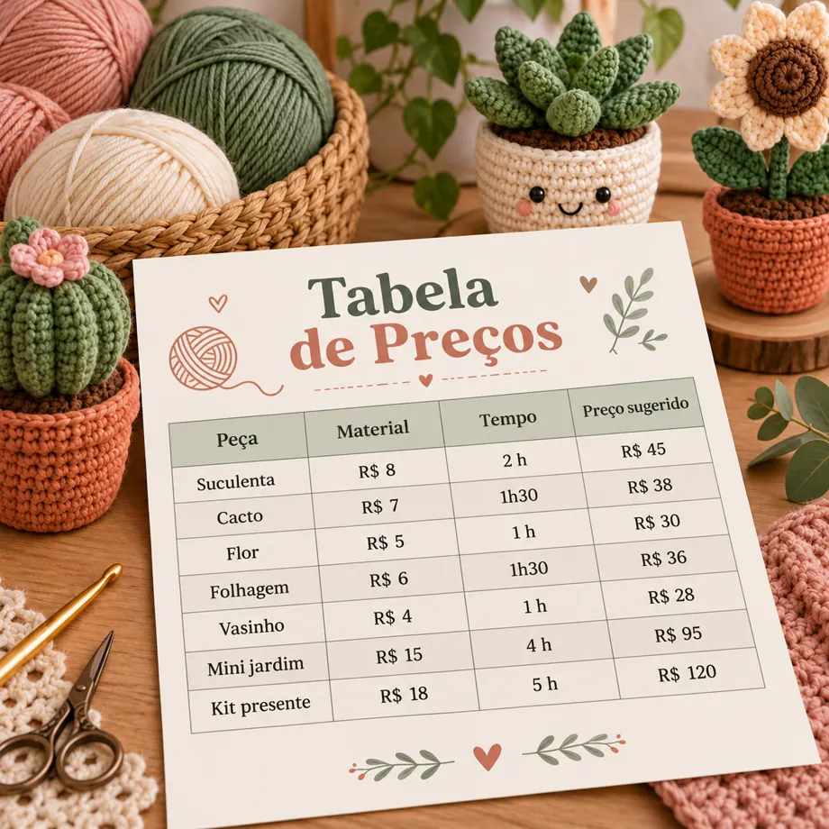 Bônus 2: Tabela de preços das 150 plantinhas