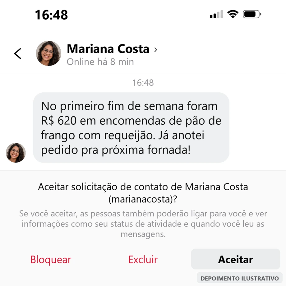 Depoimento de Mariana Costa: R$ 620 no primeiro fim de semana