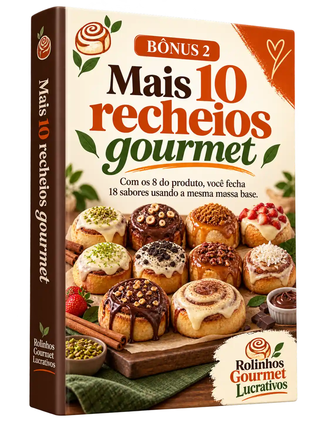Bônus 2 — tabela com 10 recheios gourmet extras, cada um com a proporção de ingredientes