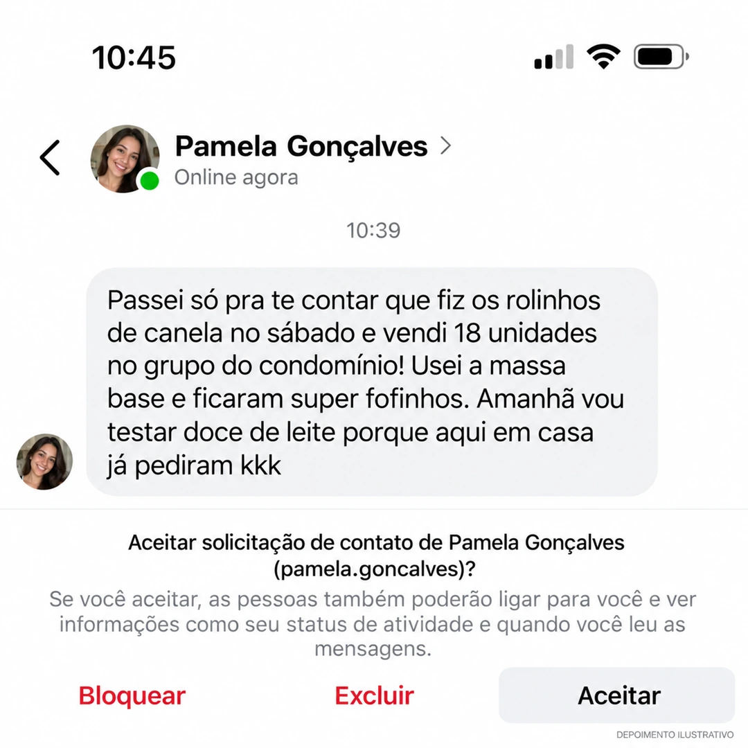 Depoimento de Pamela Gonçalves: 18 unidades vendidas no grupo do condomínio