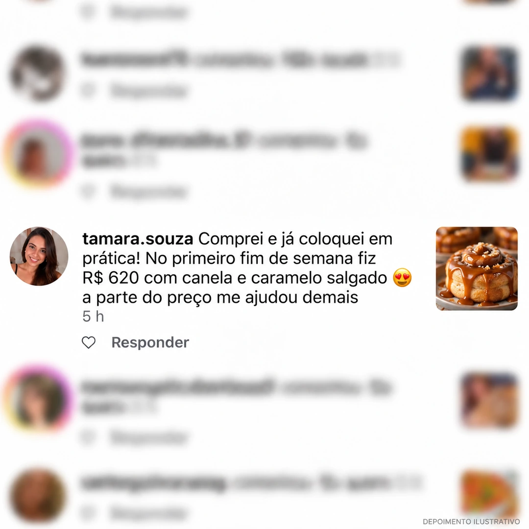 Depoimento de tamara.souza: R$ 620 no primeiro fim de semana