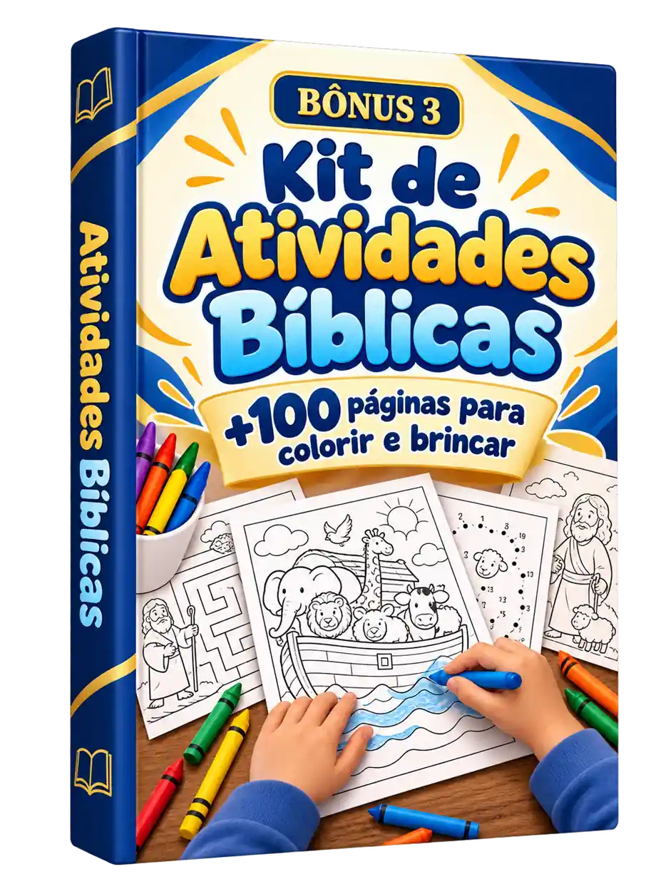 Bônus 3: Kit de atividades bíblicas para colorir e brincar: +100 páginas