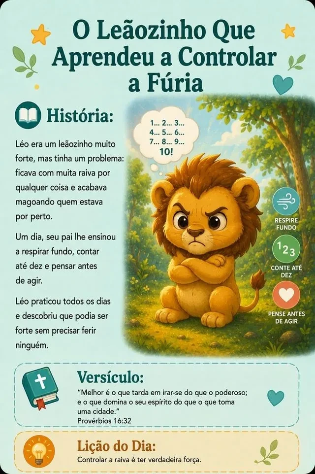 Exemplo de historinha do Sementes da Fé, 2 de 8