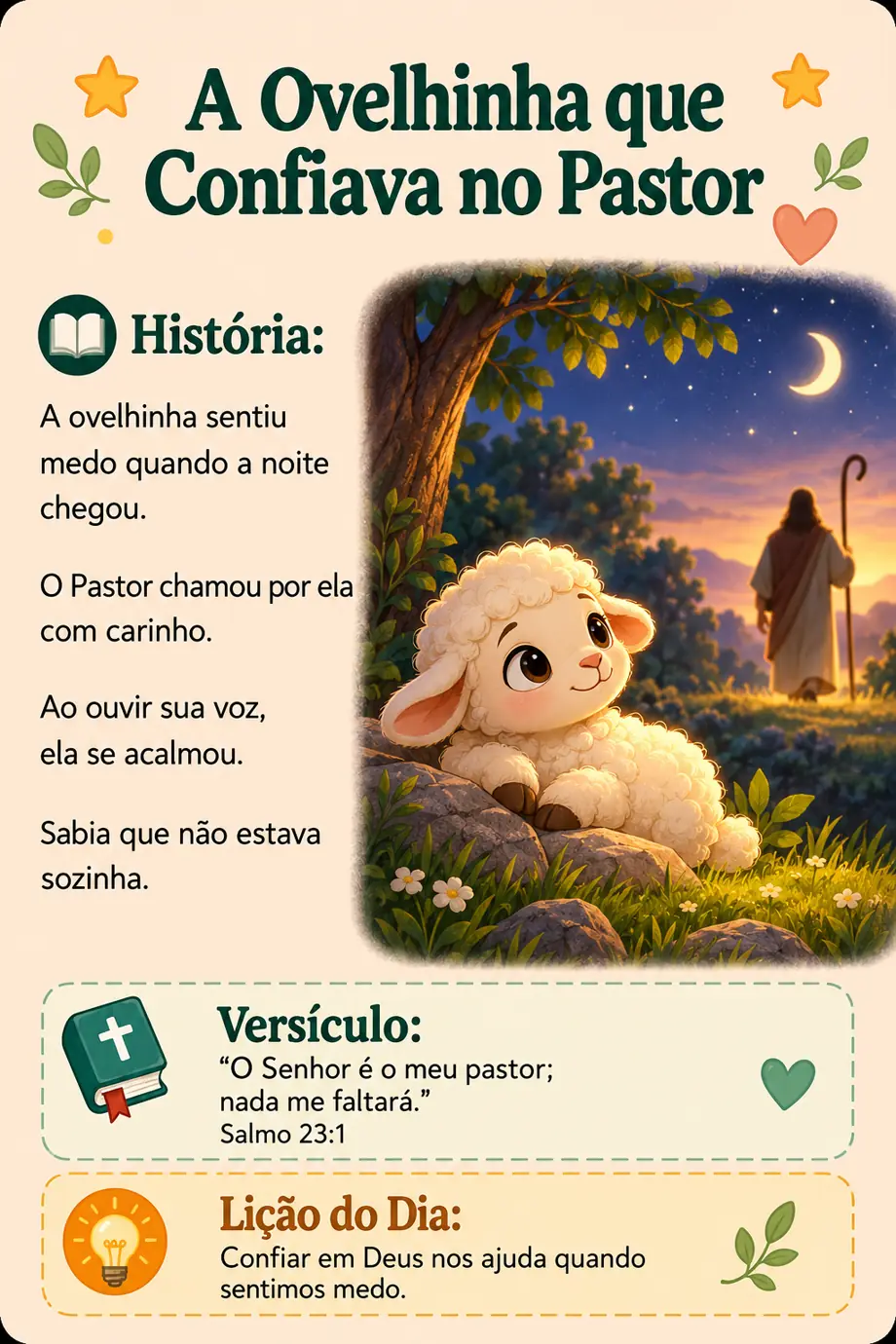 Exemplo de historinha do Sementes da Fé, 3 de 8