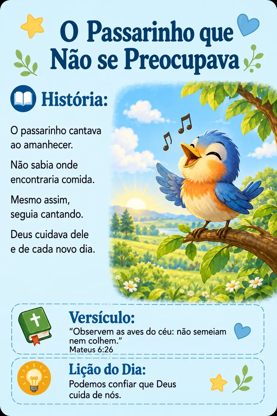 Exemplo de historinha do Sementes da Fé, 4 de 8