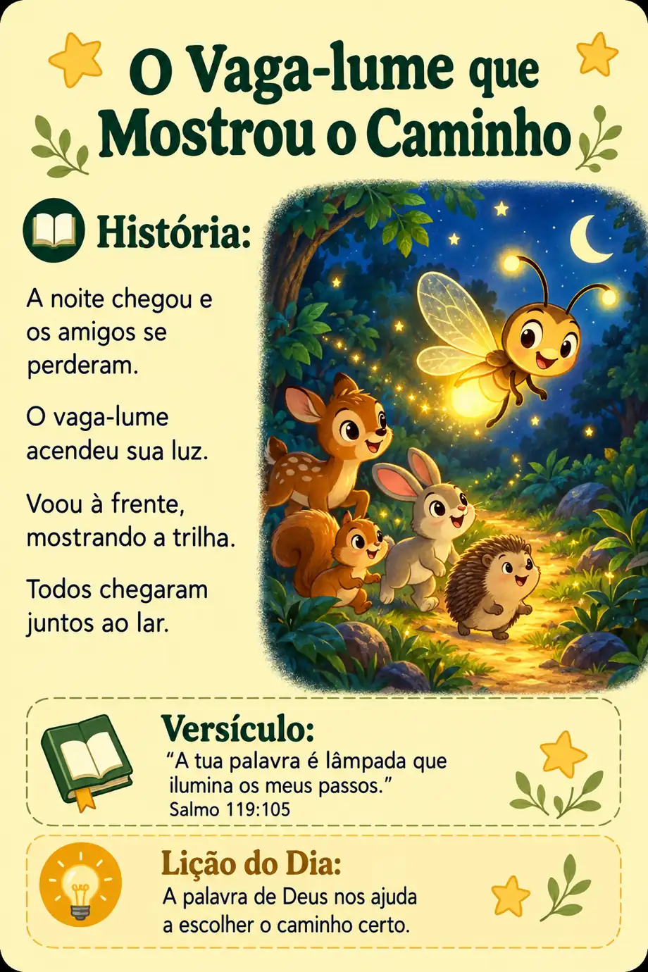 Exemplo de historinha do Sementes da Fé, 6 de 8