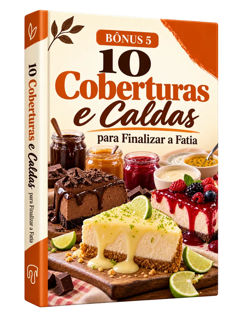 Bônus 5: 10 Coberturas e Caldas para Finalizar a Fatia