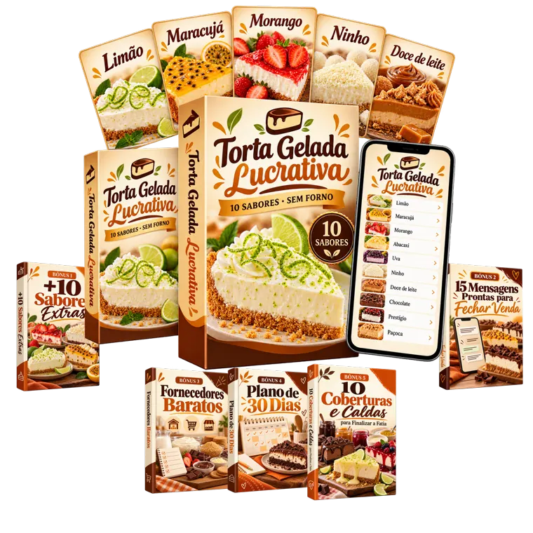 Torta Gelada Lucrativa: produto completo com os 5 bônus